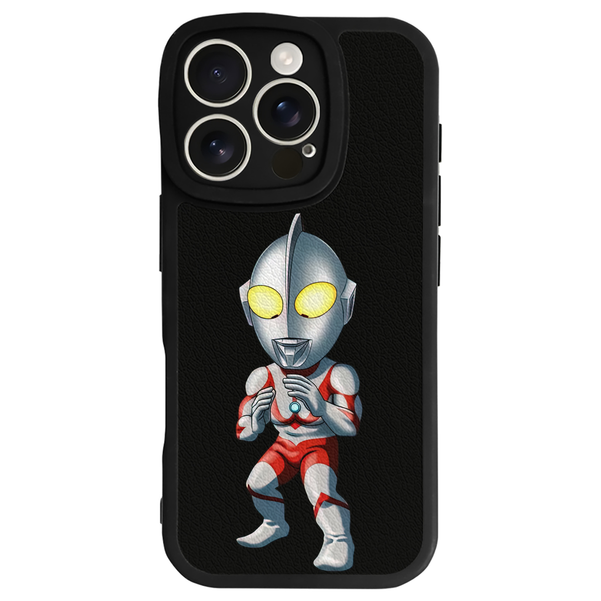 （画像用） ウルトラマン Ultraman 【iPhone 16シリーズ対応】シリコンスマホケース（レザー調） 材質：シリコン